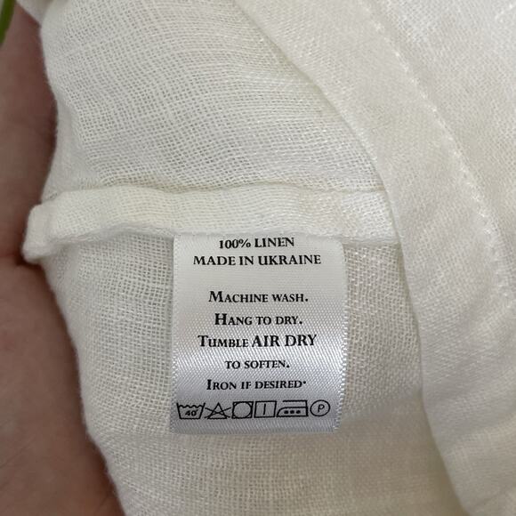 Crown Linen Designs White Audrey Tunic Blouse Layered Gauze Artsy Lagenlook XS - Picture 6 of 8